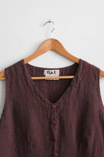 merlot linen flax tank (s/m)