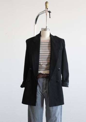 black wool blazer