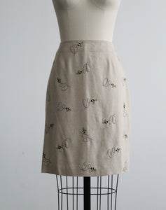 beehive linen skirt
