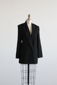 black wool blazer