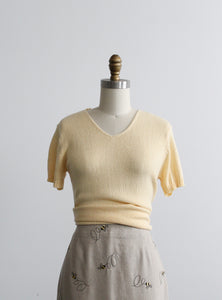 dandelion knit tee