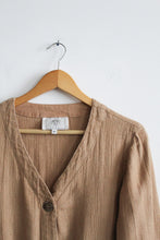 driftwood linen button up (s)
