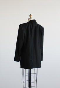 black wool blazer