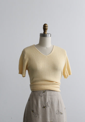 dandelion knit tee