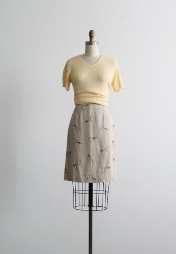 beehive linen skirt