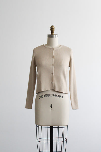 ecru button up