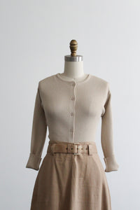 ecru button up