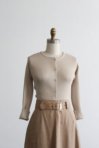 ecru button up