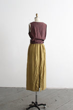 merlot linen flax tank (s/m)