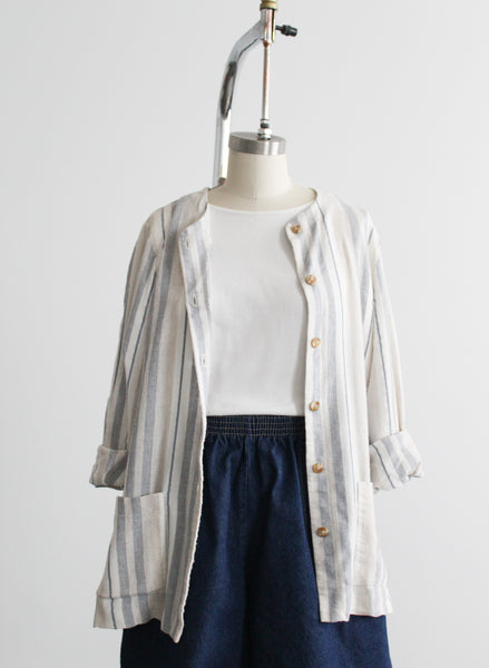spring picnic striped jacket