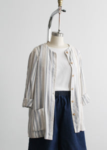 spring picnic striped jacket