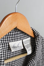 gingham linen jacket (m)