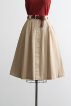 wheaten button front midi skirt