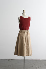 wheaten button front midi skirt