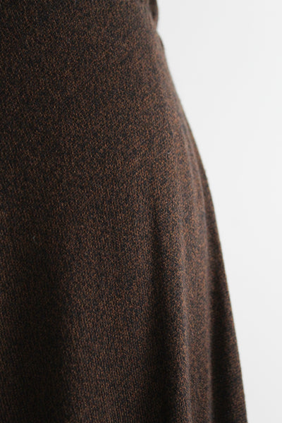 walnut knit maxi skirt