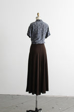 walnut knit maxi skirt