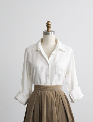 evelyn linen button up