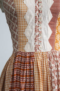 hollowbrook patchwork dress