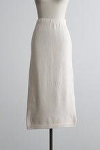 eggshell knit sweater skirt