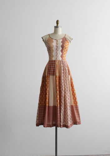hollowbrook patchwork dress