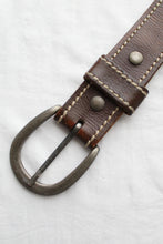 horseshoe leather belt (m)