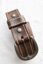 horseshoe leather belt (m)