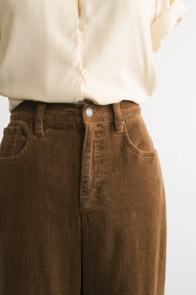 acorn corduroy bootcut trousers