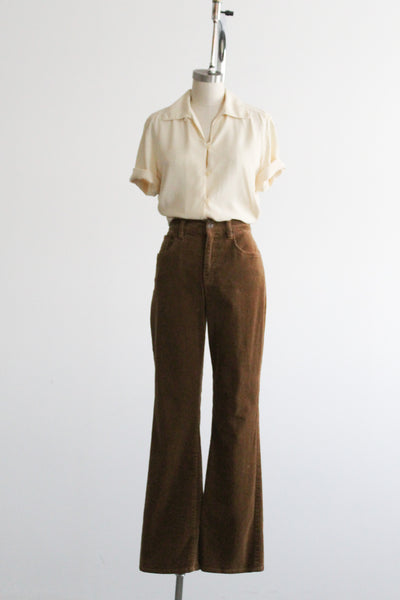 acorn corduroy bootcut trousers