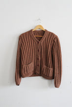 clay boxy cardigan