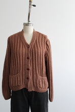 clay boxy cardigan