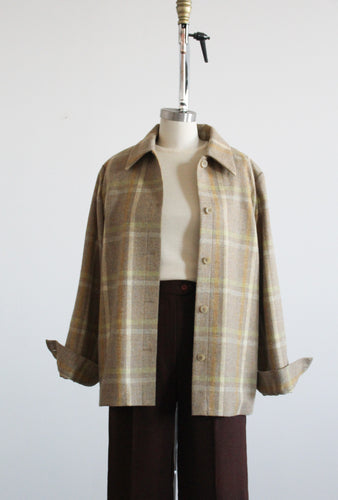 card catalog plaid swing coat