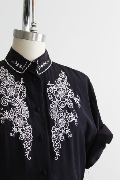 evening meadow button up