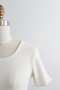 gullwing rib knit tee