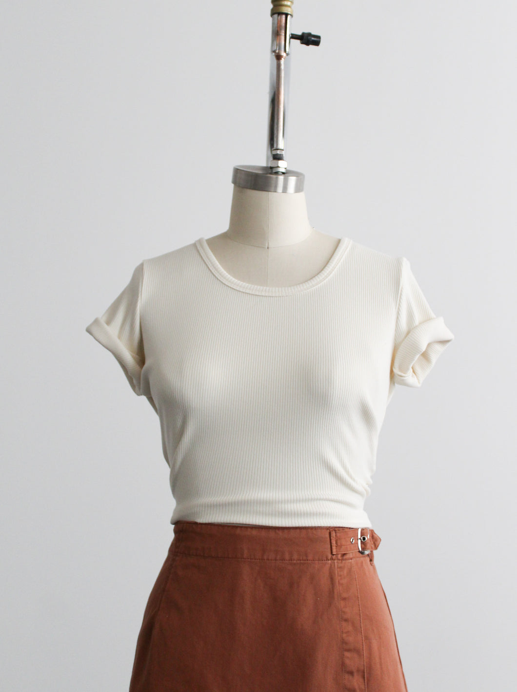 gullwing rib knit tee