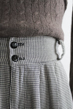 salt & pepper cotton houndstooth trousers (m)