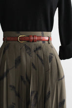 sparrows feather midi skirt