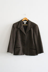 card catalog wool blazer