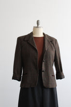 card catalog wool blazer