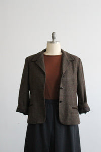 card catalog wool blazer