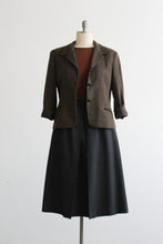 graphite wool midi skirt