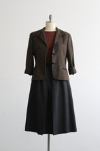 card catalog wool blazer