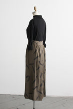 sparrows feather midi skirt