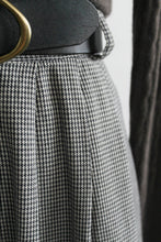 salt & pepper cotton houndstooth trousers (m)