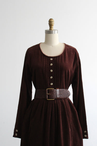 espresso corduroy market dress