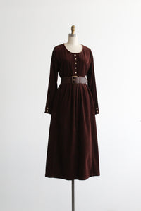 espresso corduroy market dress