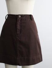 walnut cotton skort