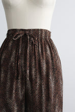 leopard print lounge trousers