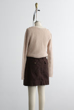 walnut cotton skort