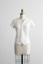 salt white cotton button up