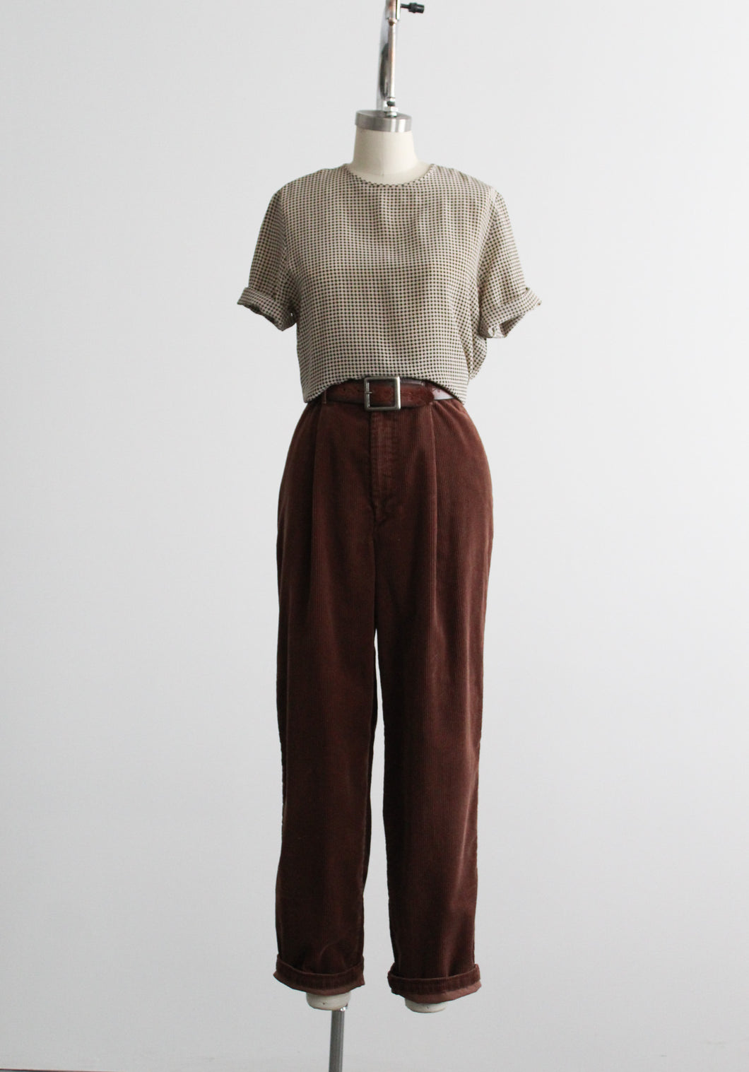 walnutshell corduroy trousers